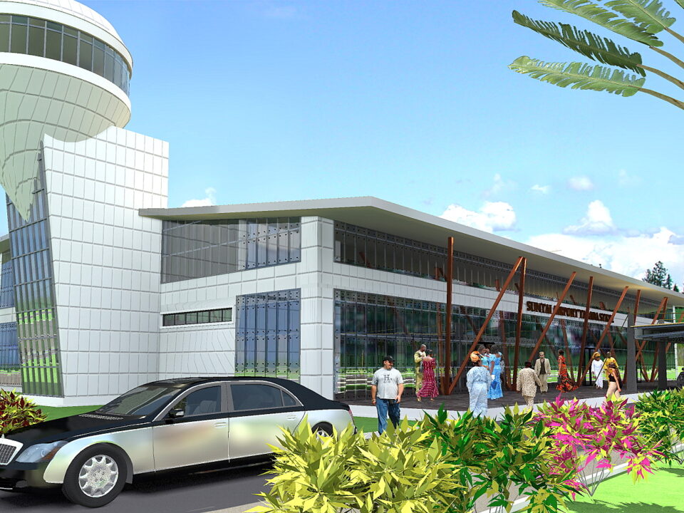 Modern Airport Terminal & Control Tower